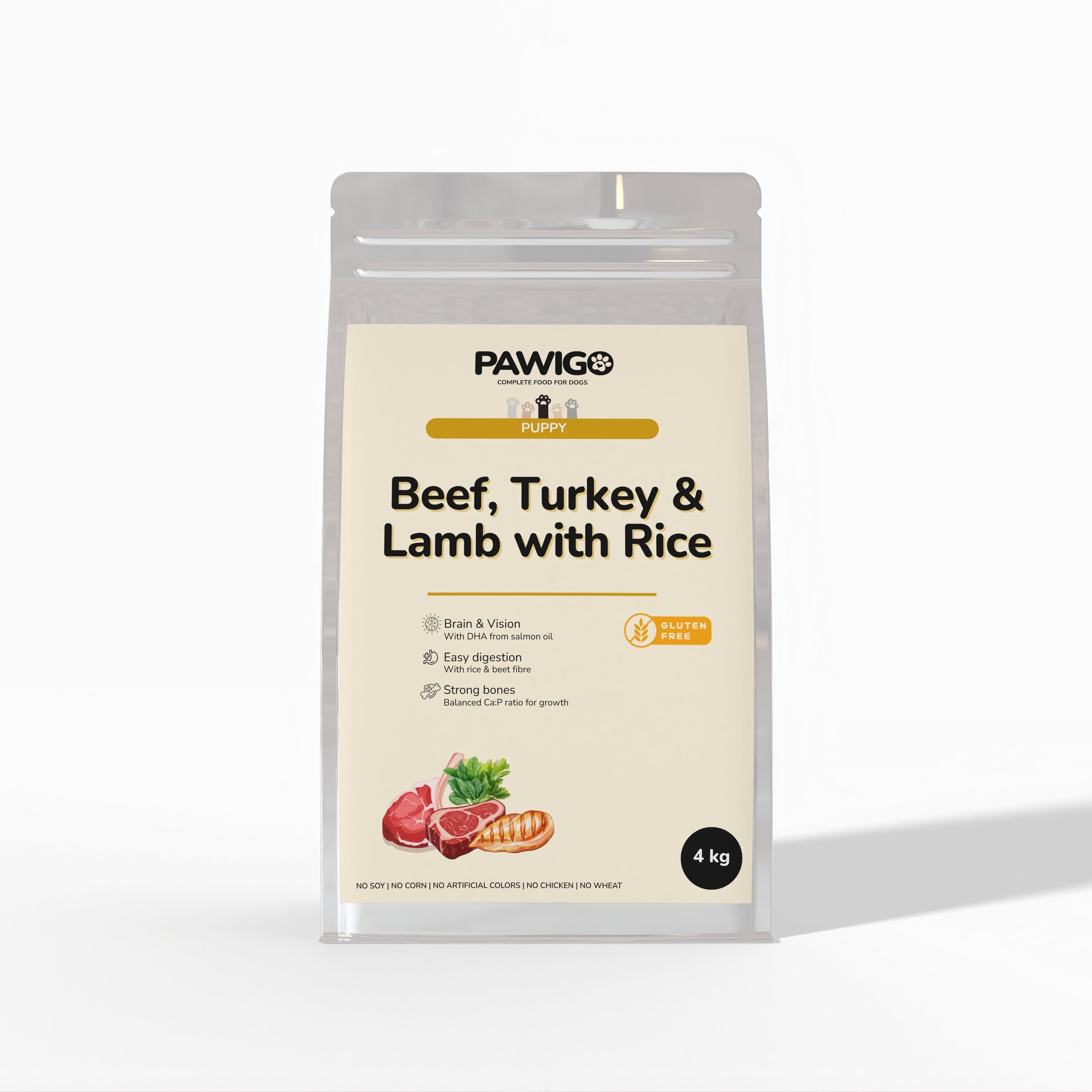 Hovädzie, morčacie & jahňacie pre šteniatka