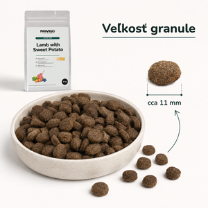 Hypoalergénne granule Jahňacie s batátmi