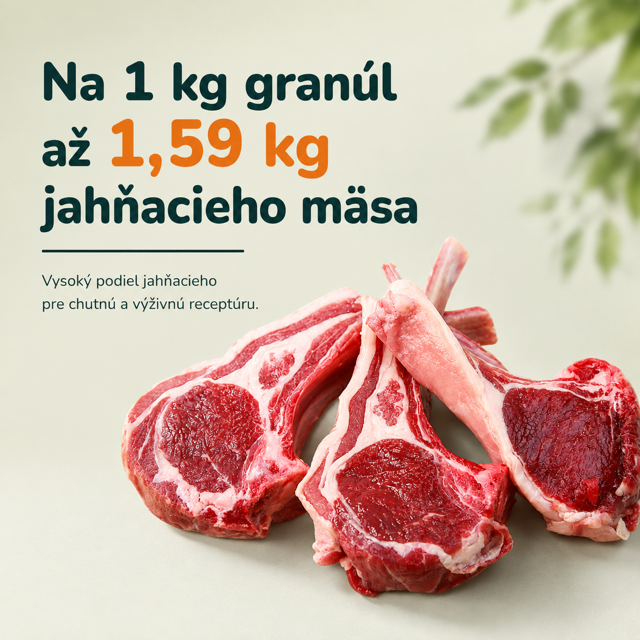 Hypoalergénne granule Jahňacie s batátmi