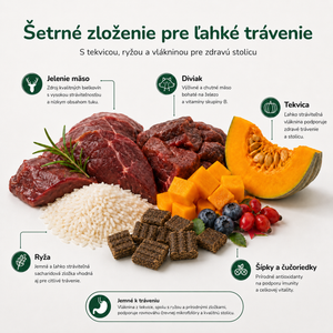Granule lisované za studena Jeleň a diviak s tekvicou