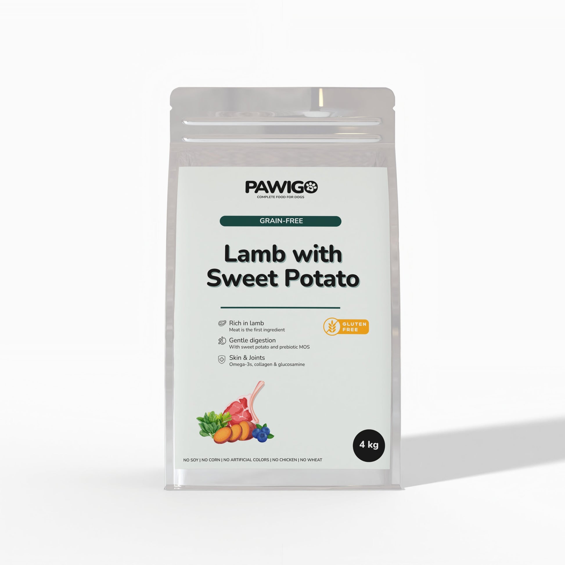 Hypoalergénne granule Jahňacie s batátmi