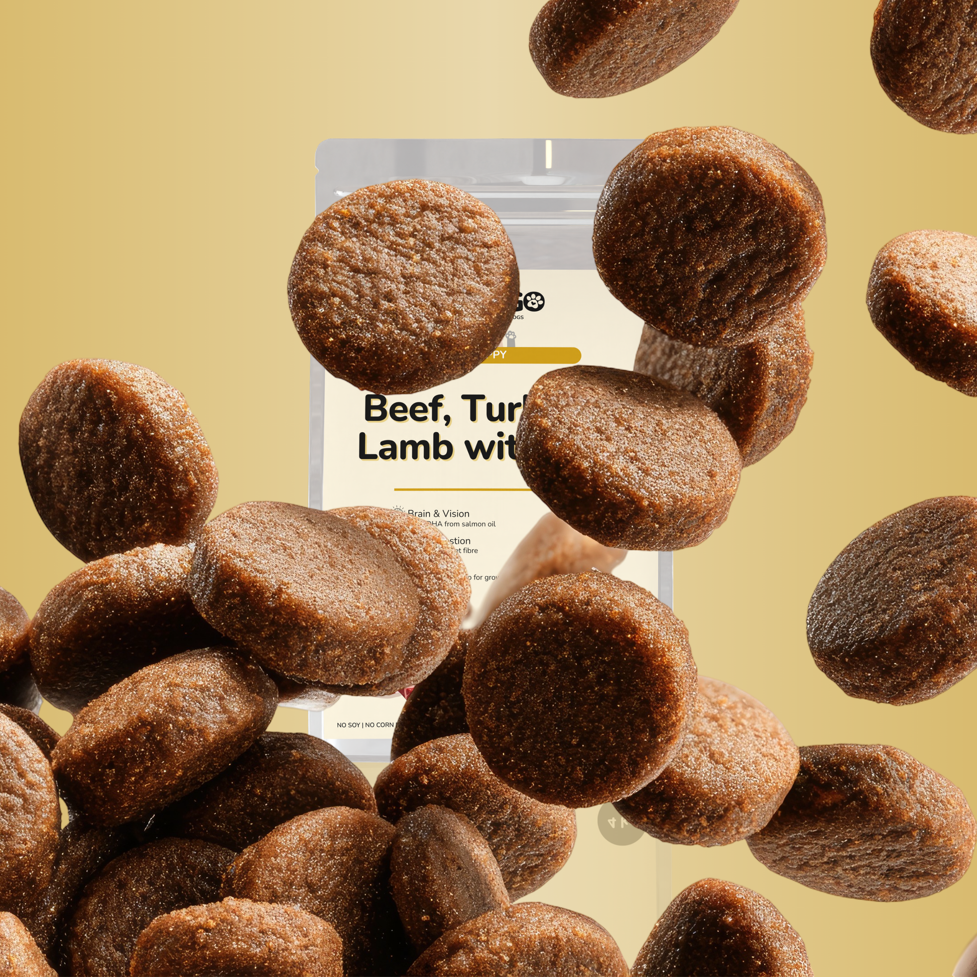 Hovädzie, morčacie & jahňacie pre šteniatka