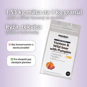 Granule lisované za studena Jeleň a diviak s tekvicou