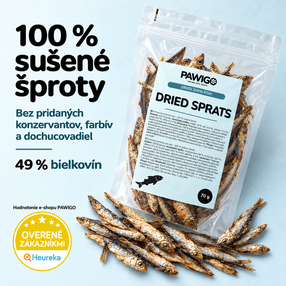 Sušené šproty 70 g