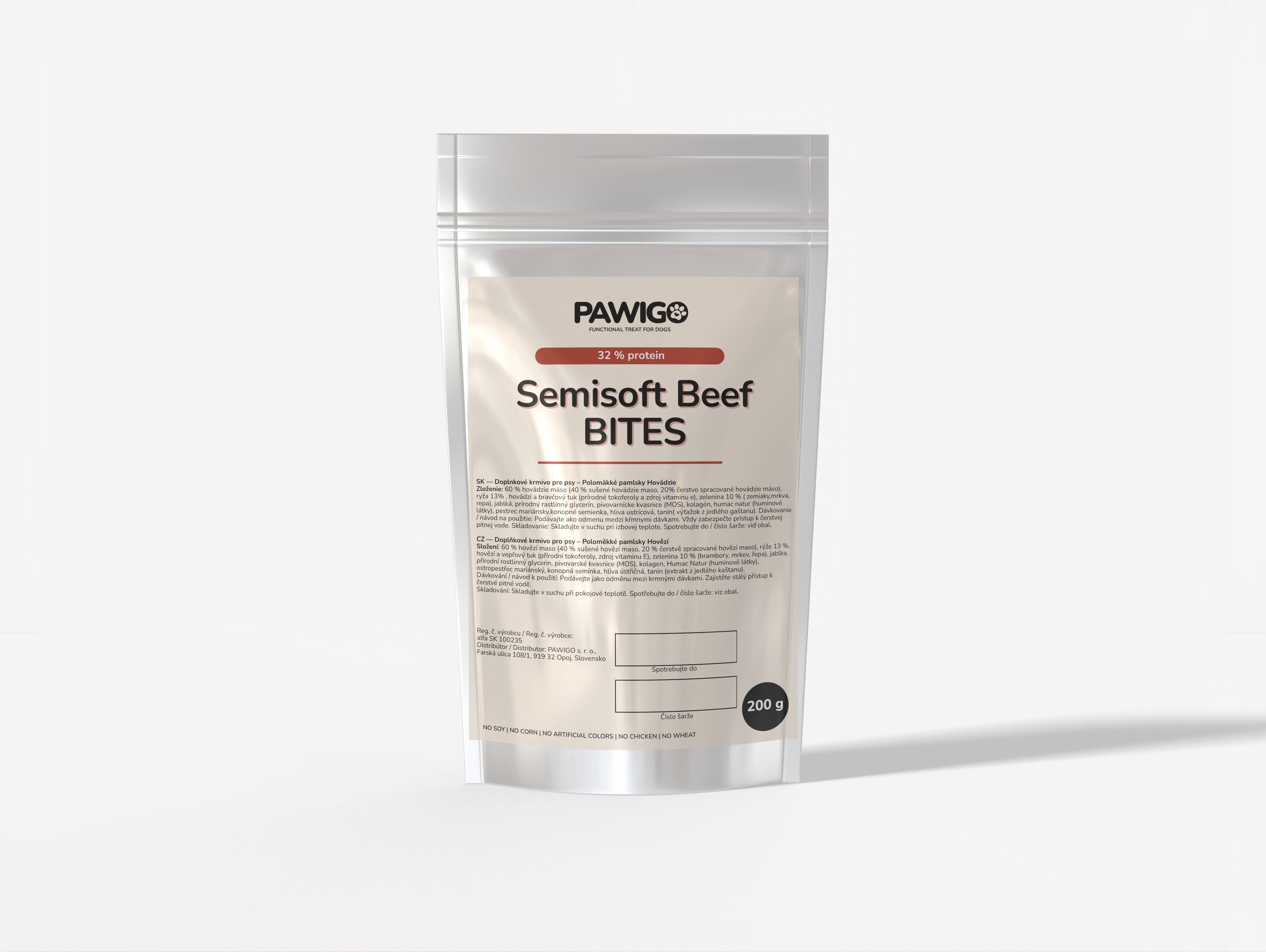 Polomäkké pamlsky Hovädzie s ryžou